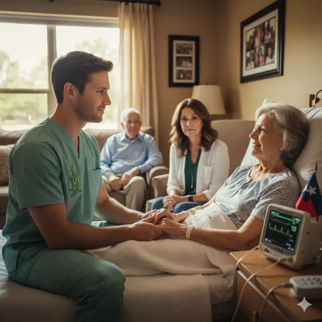 Hospice Support at End of Life Hospice care team providing comfort at home